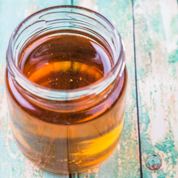 Honey In Mason Jar - Foto, Imagen