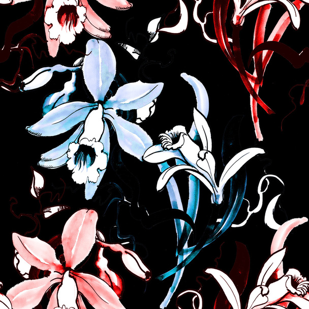 floral seamless background - Valokuva, kuva