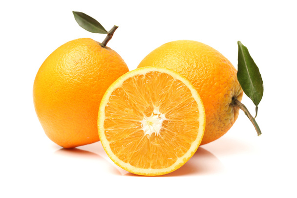 Limões frescos inteiros e fatiados
 - Foto, Imagem