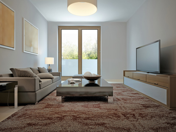 Spasious living room avant-garde style - Photo, Image