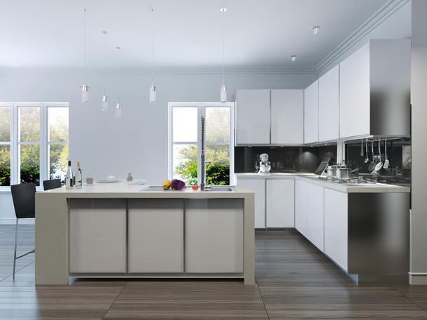 Design moderno Cozinha Interior - Foto, Imagem
