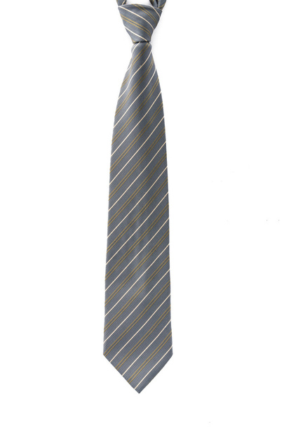 Cravate cou d'affaires soie sur fond blanc
. - Photo, image