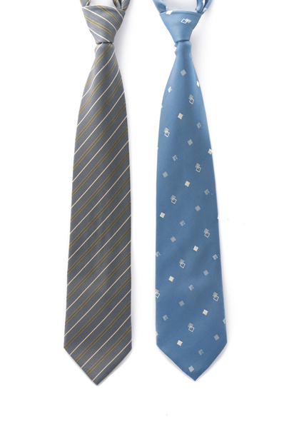 Üzleti nyak selyem nyakkendő, fehér háttér. - Fotó, kép