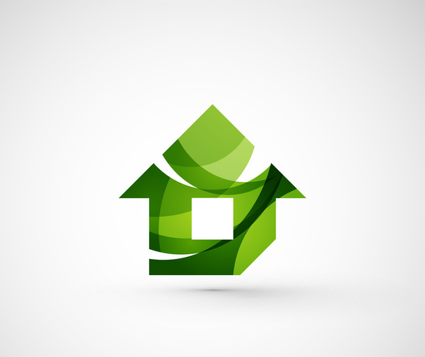 Abstrakti geometrinen yrityksen logo kotiin
 - Vektori, kuva