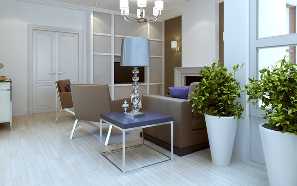 Living room avang-garde style - Photo, Image