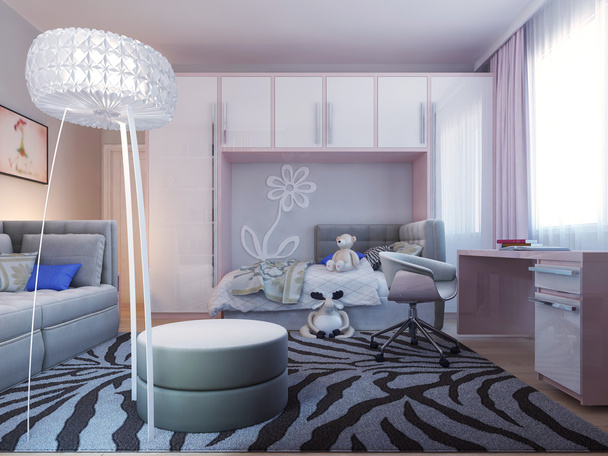 Amplio diseño dormitorio adolescente
 - Foto, Imagen