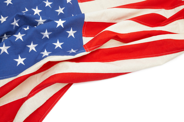Studioaufnahme der Usa-Flagge mit Platz für Ihren text - Foto, Bild