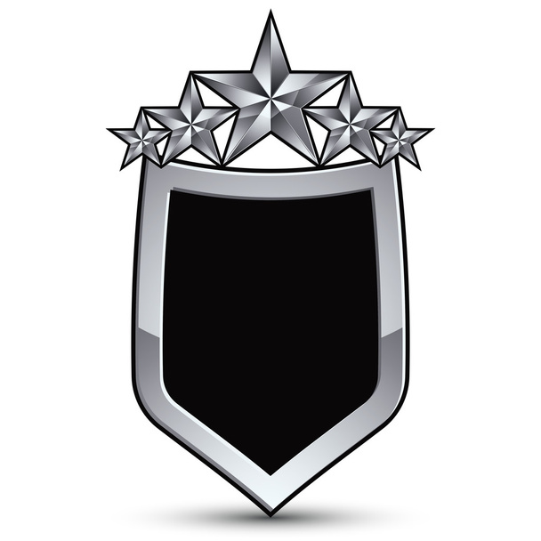 Festive black emblem with outline - Vector, afbeelding