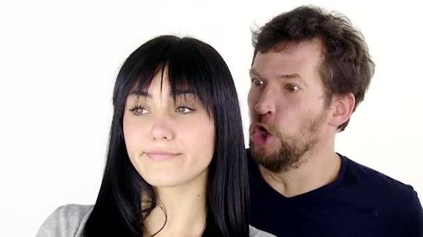 Man shouting to girlfriend - Footage, Video
