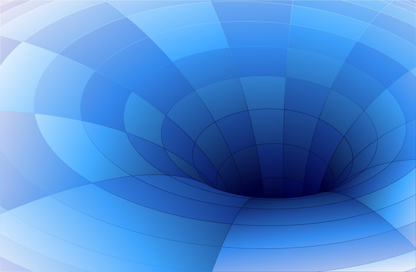 modrá mozaika tunel - Vektor, obrázek