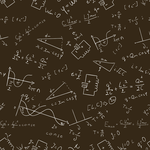 数学のシームレスなパターン ベクトル 3 - ベクター画像