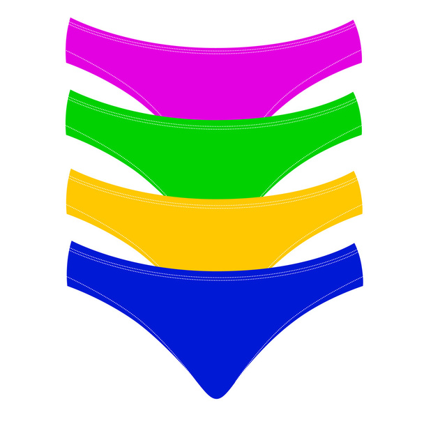 colorful panties - Vector, Image