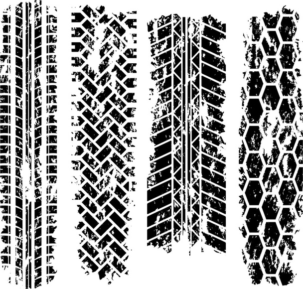Faixas de pneus - Vetor, Imagem