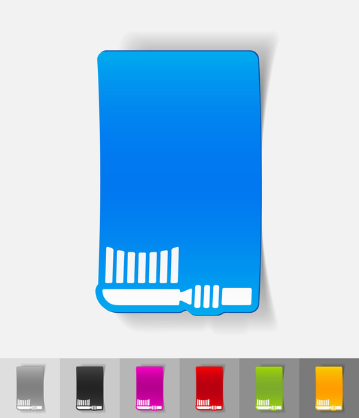 realistic design element. toothbrush - Vector, Image