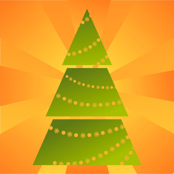 Kerstboom achtergrond - Vector, afbeelding