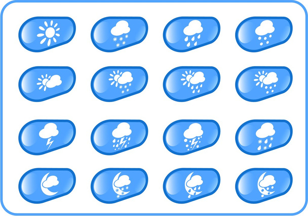 Iconos meteorológicos
 - Vector, imagen