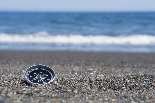Compass on the Beach - Photo, Image