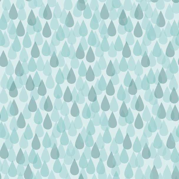 Naadloze achtergrond met regendruppels - Vector, afbeelding