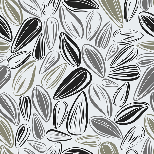Бесшовный фон с семенами
 - Вектор,изображение