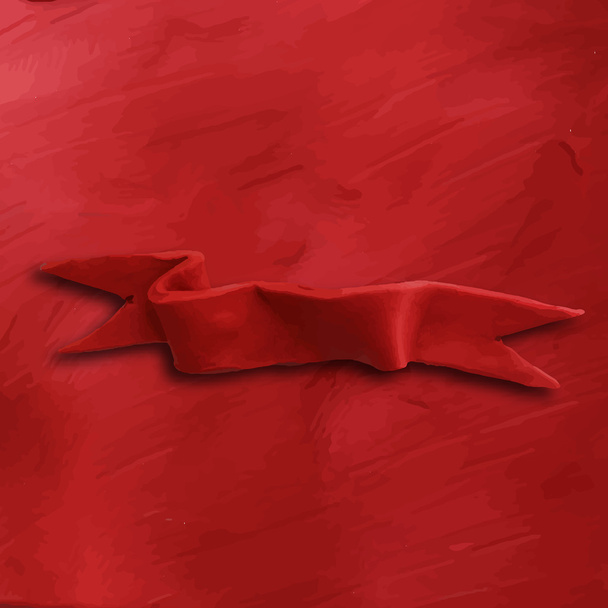 rood lint - Vector, afbeelding