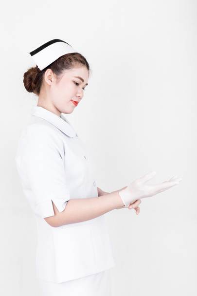 A young attractive asian nurse - Zdjęcie, obraz