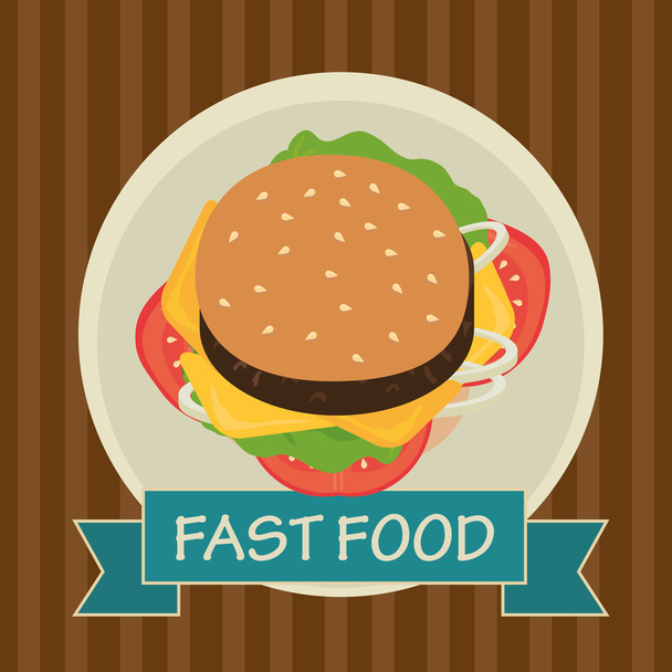 Fast food design - Vector, Image