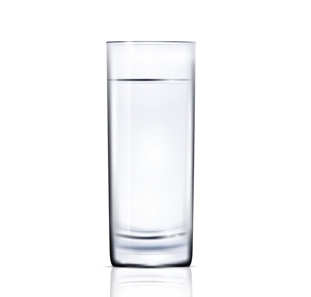 Glass of water - Vector, Image