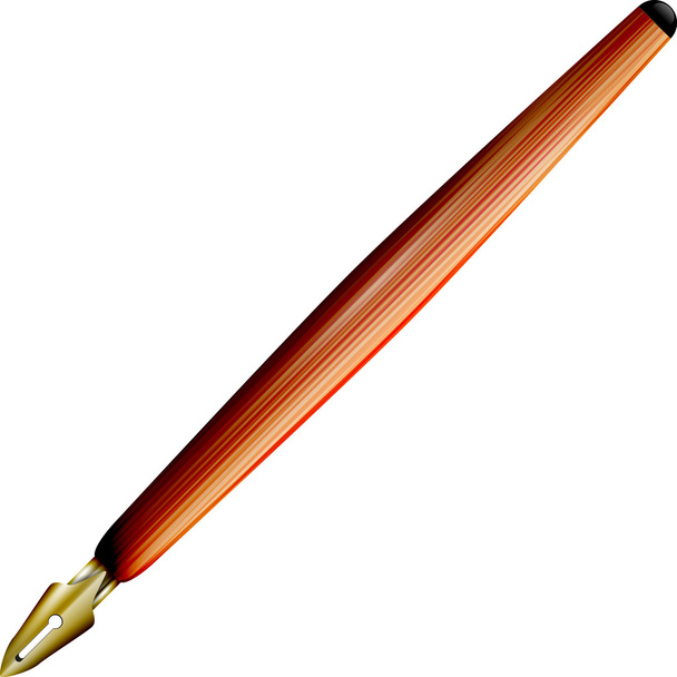 fountain pen - Vector, imagen
