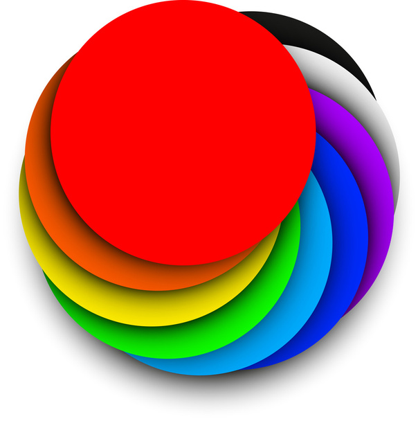 rainbow Circle - Wektor, obraz