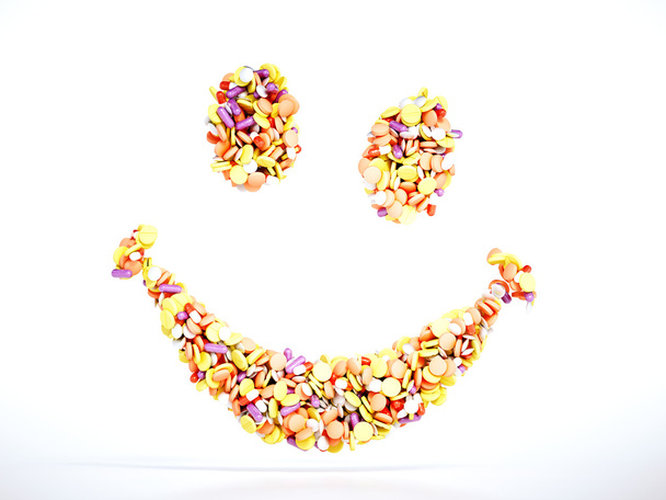 Таблетки знак улыбки
 - Фото, изображение