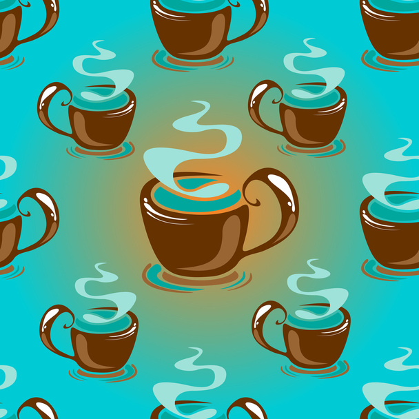 tea seamless background - Vettoriali, immagini
