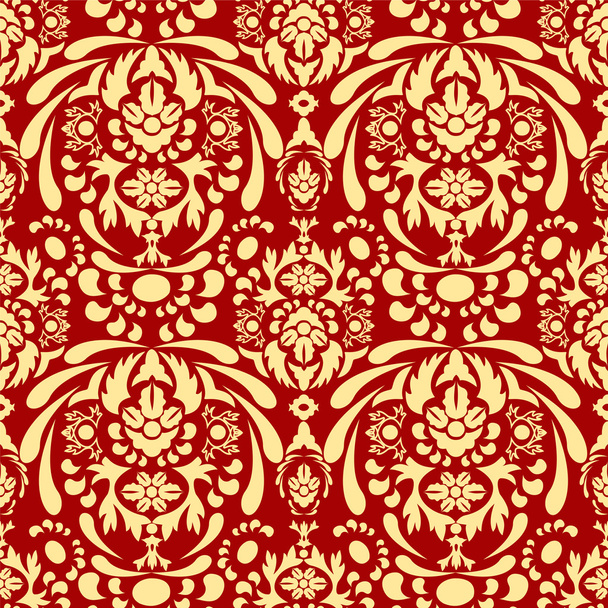 seamless paisley pattern.orient or russia design. vector illustr - Vetor, Imagem