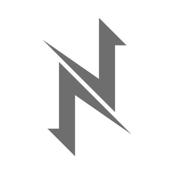 Letter N Logo Concept Icon. Vector - Vektori, kuva