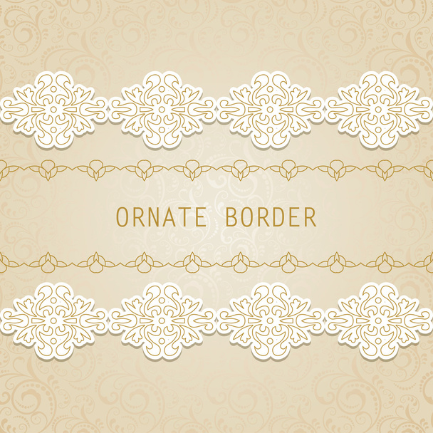 Ornate element for design, place for text. - Vector, Image