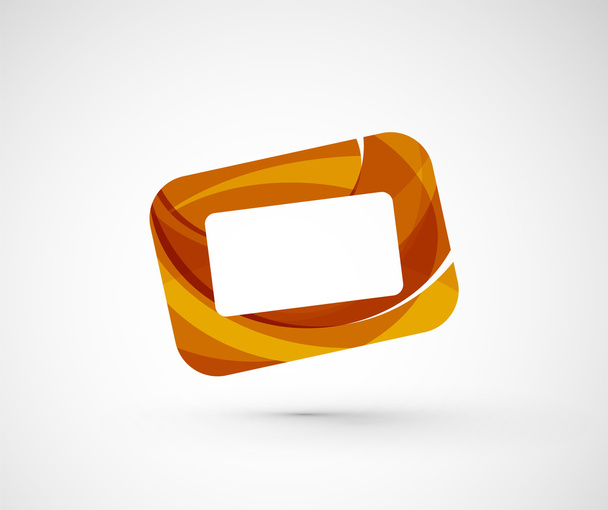 Abstracte geometrische bedrijf logo frame, scherm - Vector, afbeelding