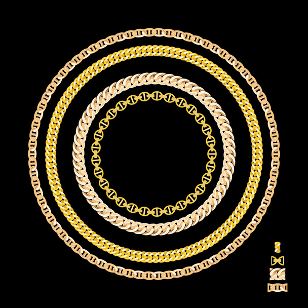 Gioielli della catena dell'oro. Illustrazione vettoriale
 - Vettoriali, immagini