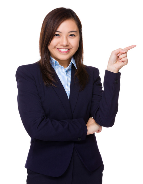 Jovem mulher de negócios asiática em terno de negócios
 - Foto, Imagem
