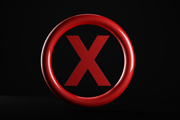 Delete of x symbool - Foto, afbeelding