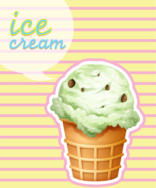 Yummy Cold Ice Cream Scoope Crispy Stock Illustration 1478774441