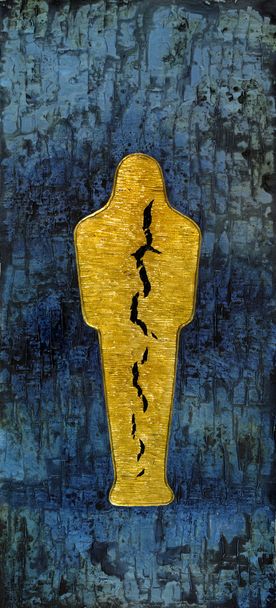 zerrissene goldene Mumie - Foto, Bild