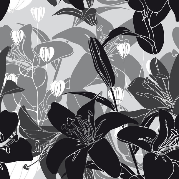 Vector seamless floral pattern. - Vector, Image