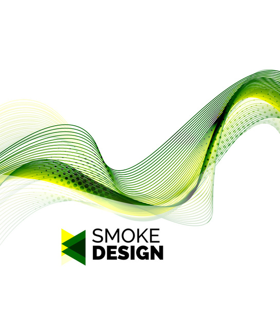 Color ola de humo en blanco
 - Vector, Imagen
