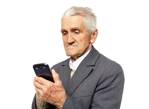 man using touchscreen smartphone - Fotó, kép