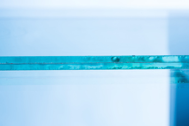 Glass roving fibre for pultrision process. Window fiberglass profile manufacturing. - Fotoğraf, Görsel