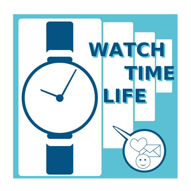 Vektor Illustration Ikone Design moderne Smart Watch - Vektor, Bild
