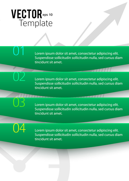 infographics business presentation template proportions A4 sheet - Vektör, Görsel