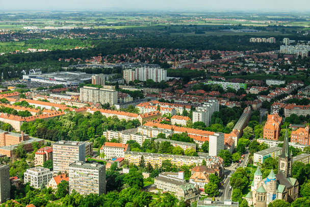 aerial view of Wroclaw town in Poland - Φωτογραφία, εικόνα