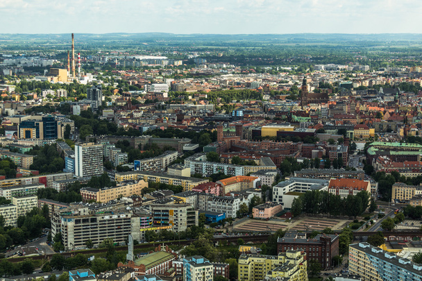 aerial view of Wroclaw town in Poland - Фото, изображение