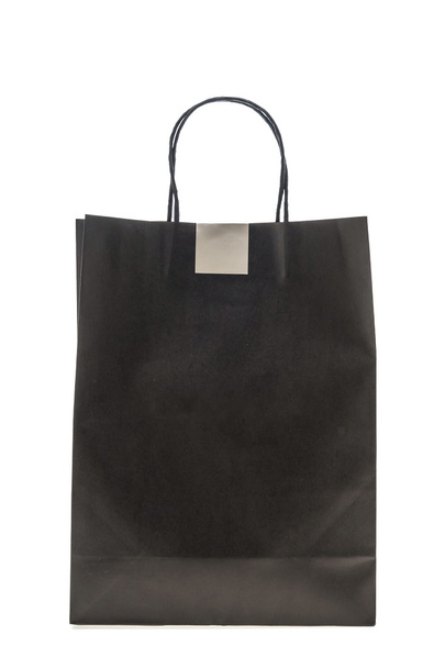 fekete bevásárló táska - Fotó, kép
