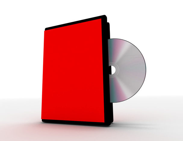 cubierta de cd 3d sobre fondo blanco
 - Foto, Imagen